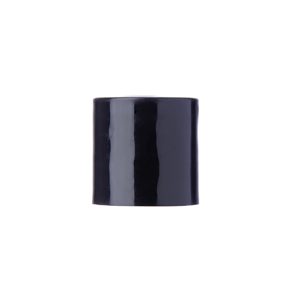 24-410-Black-Disc-cap-smooth-collar-side-closed.gif