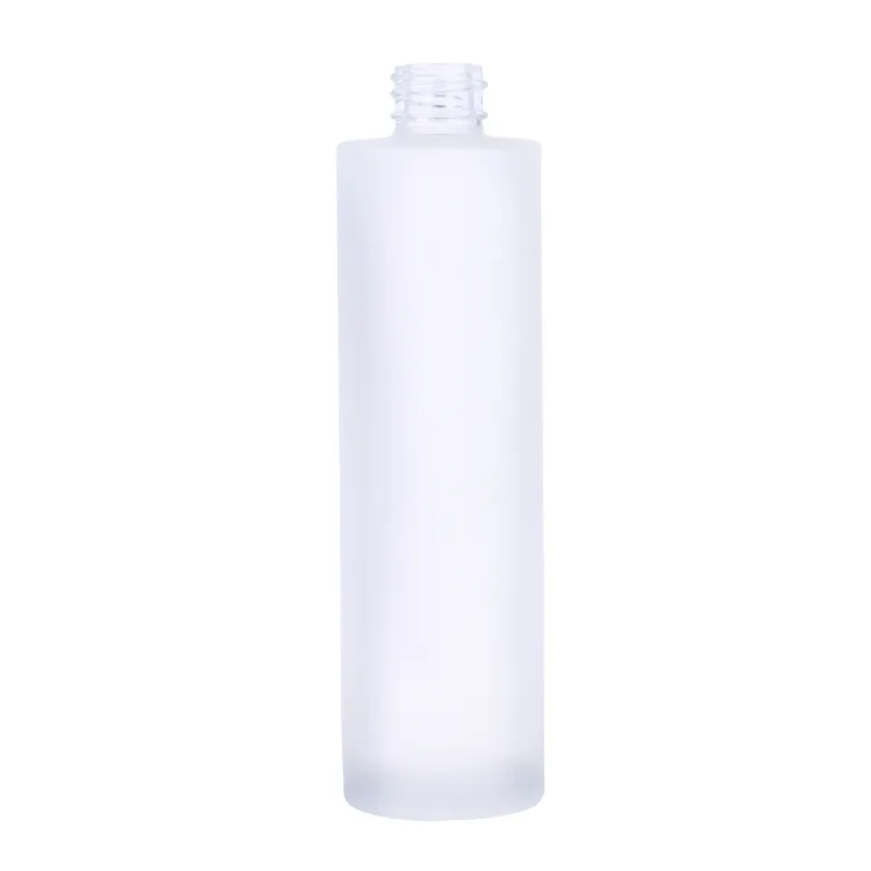 8 oz Frosted Glass Rio Round Bottle, 24-410 Neck