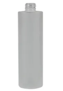 [XS-PLPE-FR006] 8 oz Frosted PET Plastic Cylinder Bottle, 24-410 (1 Bottle)