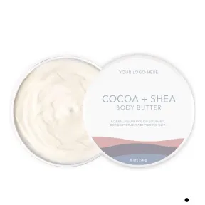 [CLC-BM1] Cocoa + Shea Natural Body Butter | Private Label (Unscented)