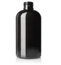 8 oz Dark Amber PET Boston Round Squat Bottle, 24-410