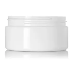 [XS-PLJ-WH004] 8 oz White PET Plastic Jar, 89-400  (1 Jar)