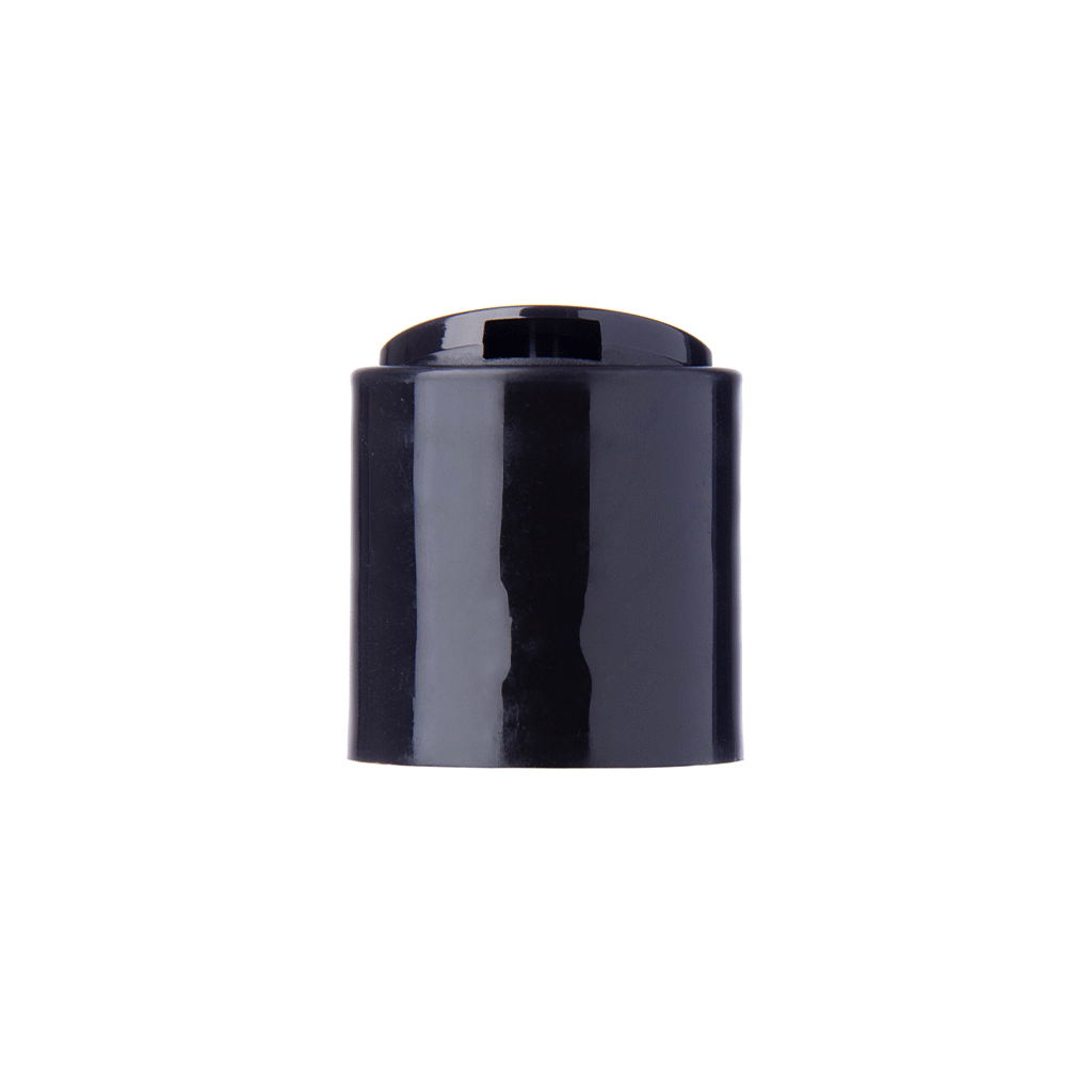[XS-DC-B24] 24-410 Black Disc cap smooth collar with PS liner