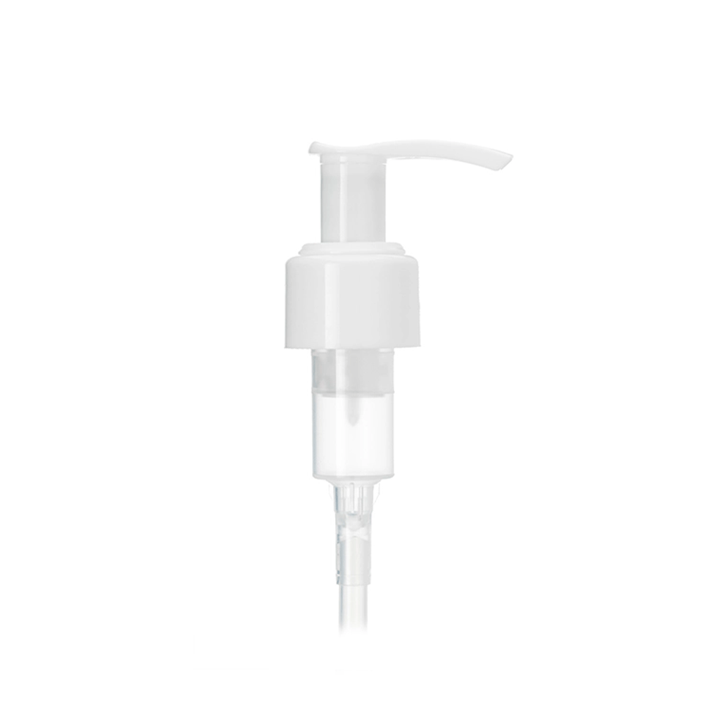 [XS-LP-W24] 24-410 White Lotion Pump with Smooth Collar White Head