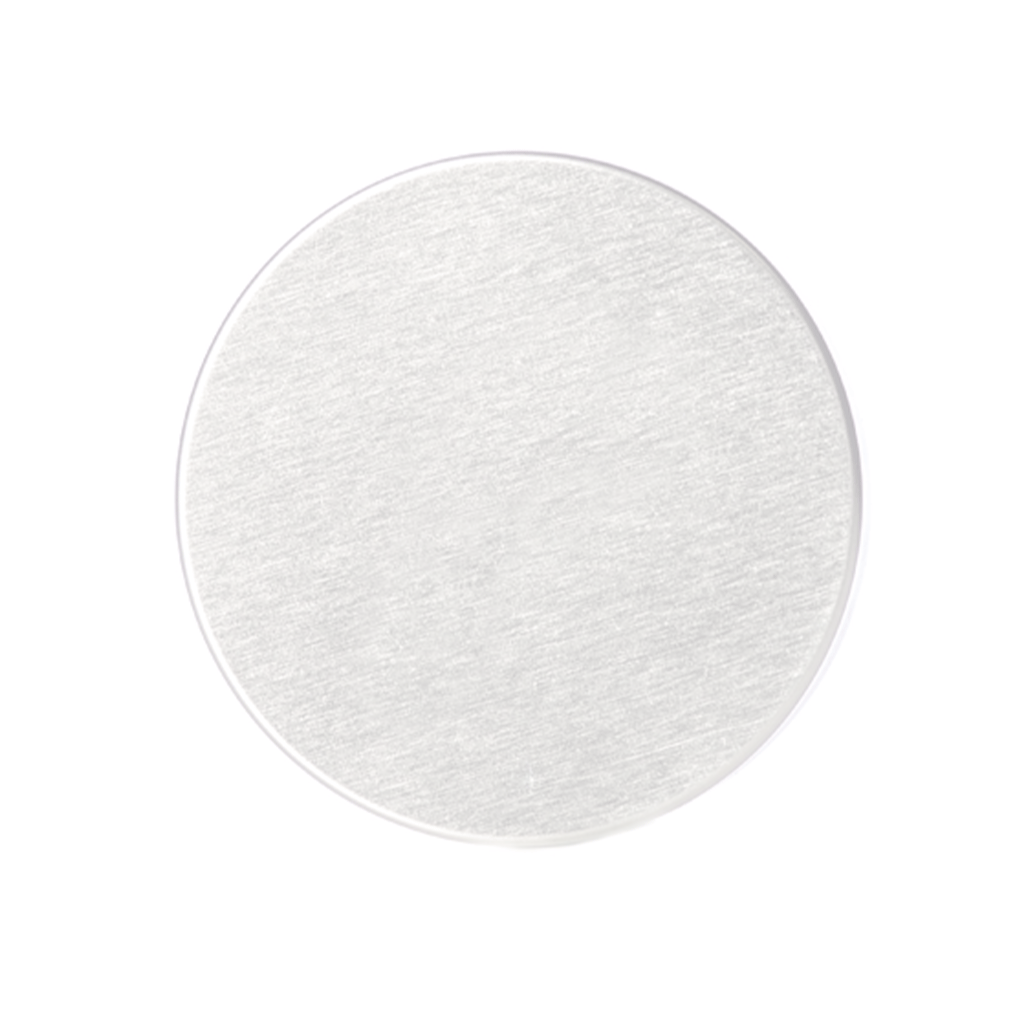 70-400 Matte Silver PP Plastic Smooth Skirt Lid  with Foam Liner