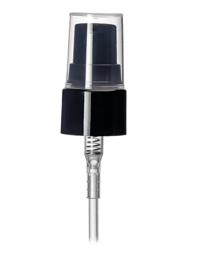 [XS-TX.P-BLK-SMO-24m-10''] 24-410 Black Serum Pump, Smooth Collar, Gasket and Cap