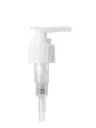 24-410 White Lotion Pump with White Head - Ribbed Collar
