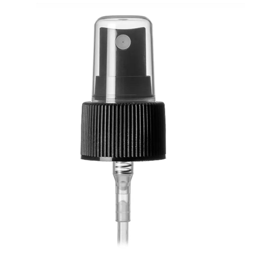 24-410 Black Ribbed Fine Mist Sprayer 8" Tube (Discontinued)