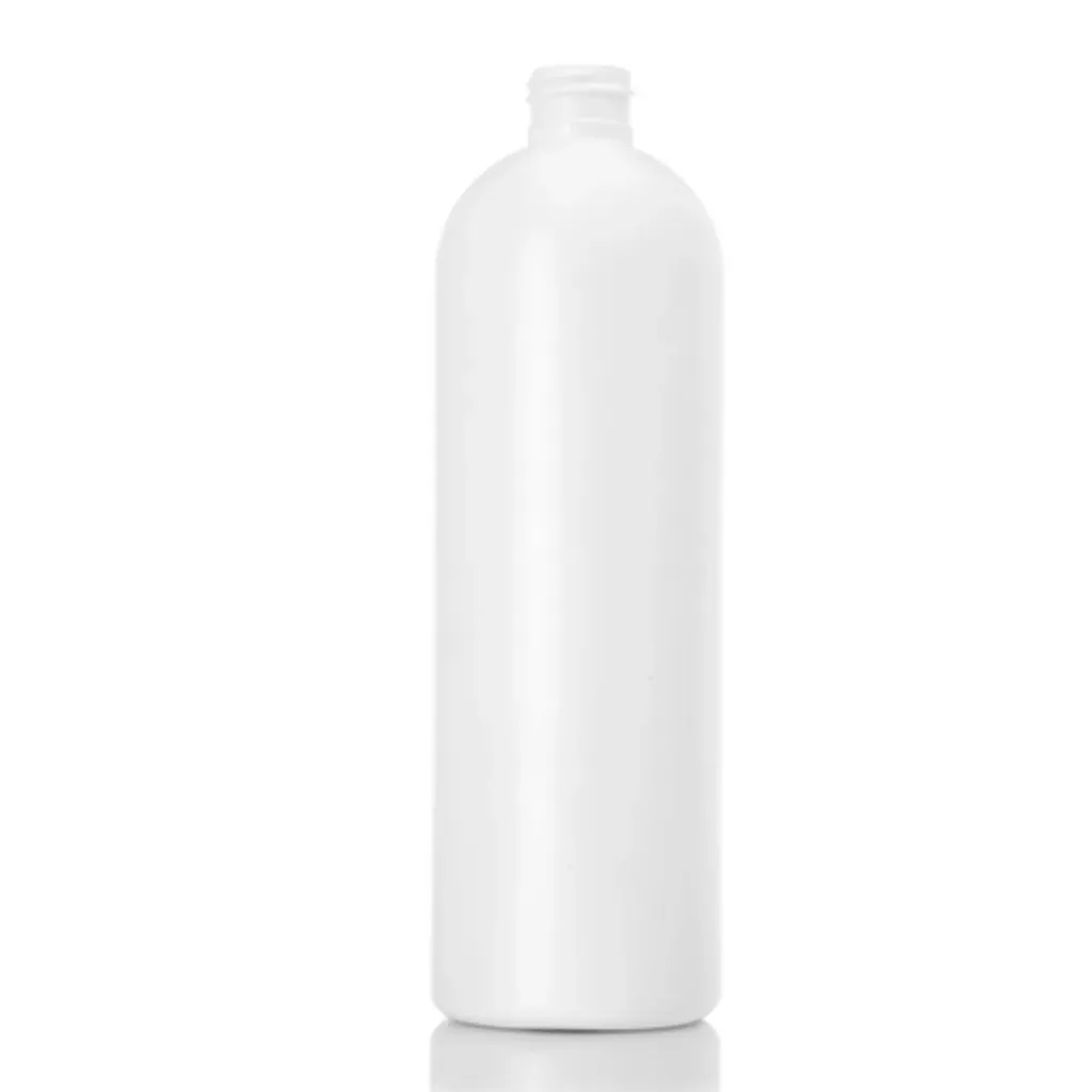 16 oz White Bullet PET Plastic Bottle
