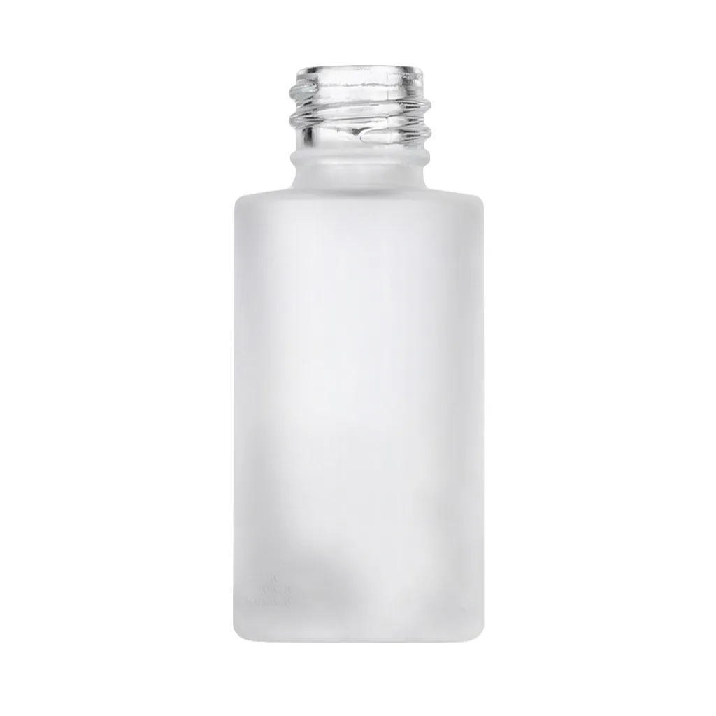 [XS-GLB-F04] 1 oz Frosted  Glass Rio Round Bottle, 20-410 Neck 