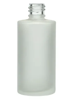 [XS-GLB-F07] 4 oz Frosted Glass Rio Round Bottle, 20-410 Neck
