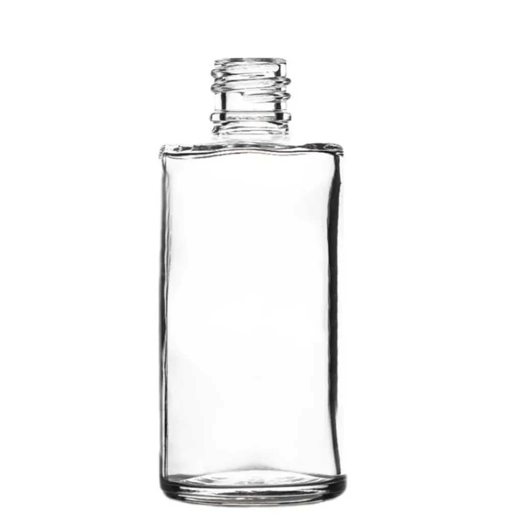 [XS-GLB-C05] 2 oz Clear Glass Rio Round Bottle, 20-410 Neck  