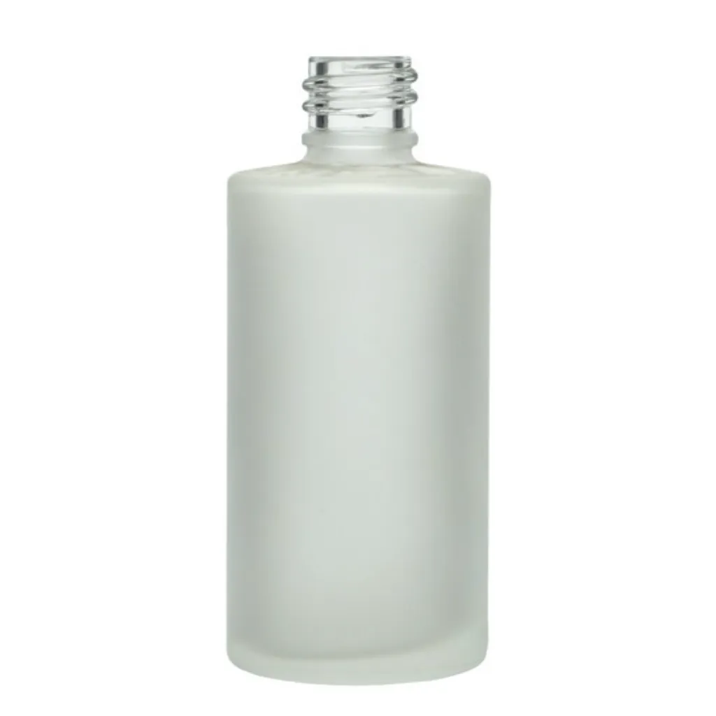 2 oz Frosted  Glass Rio Round Bottle, 20-410 Neck