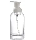 350 mL Clear Glass Foamer Bottle with Pump, 33-400 
