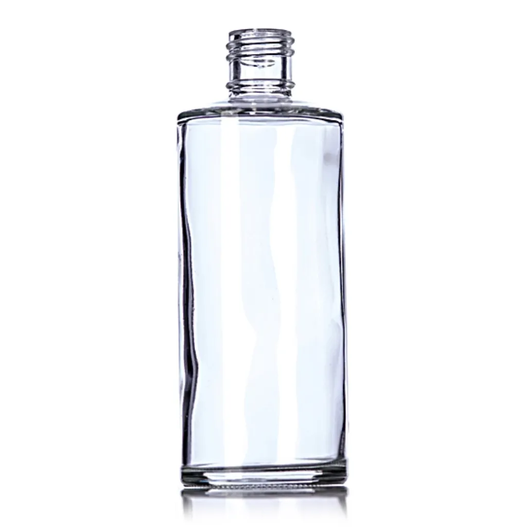 4 oz Clear Glass Rio Round Bottle, 20-410 Neck 