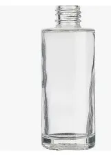 [XS-GLB-C07] 4 oz Clear Glass Rio Round Bottle, 20-410 Neck 