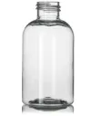 4 oz Clear PET Boston Round Squat, 24-410 