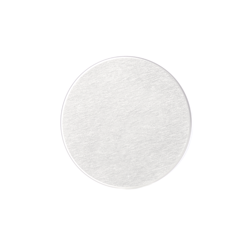 53-410 Matte Silver PP Plastic Smooth Skirt Lid  with Foam Liner