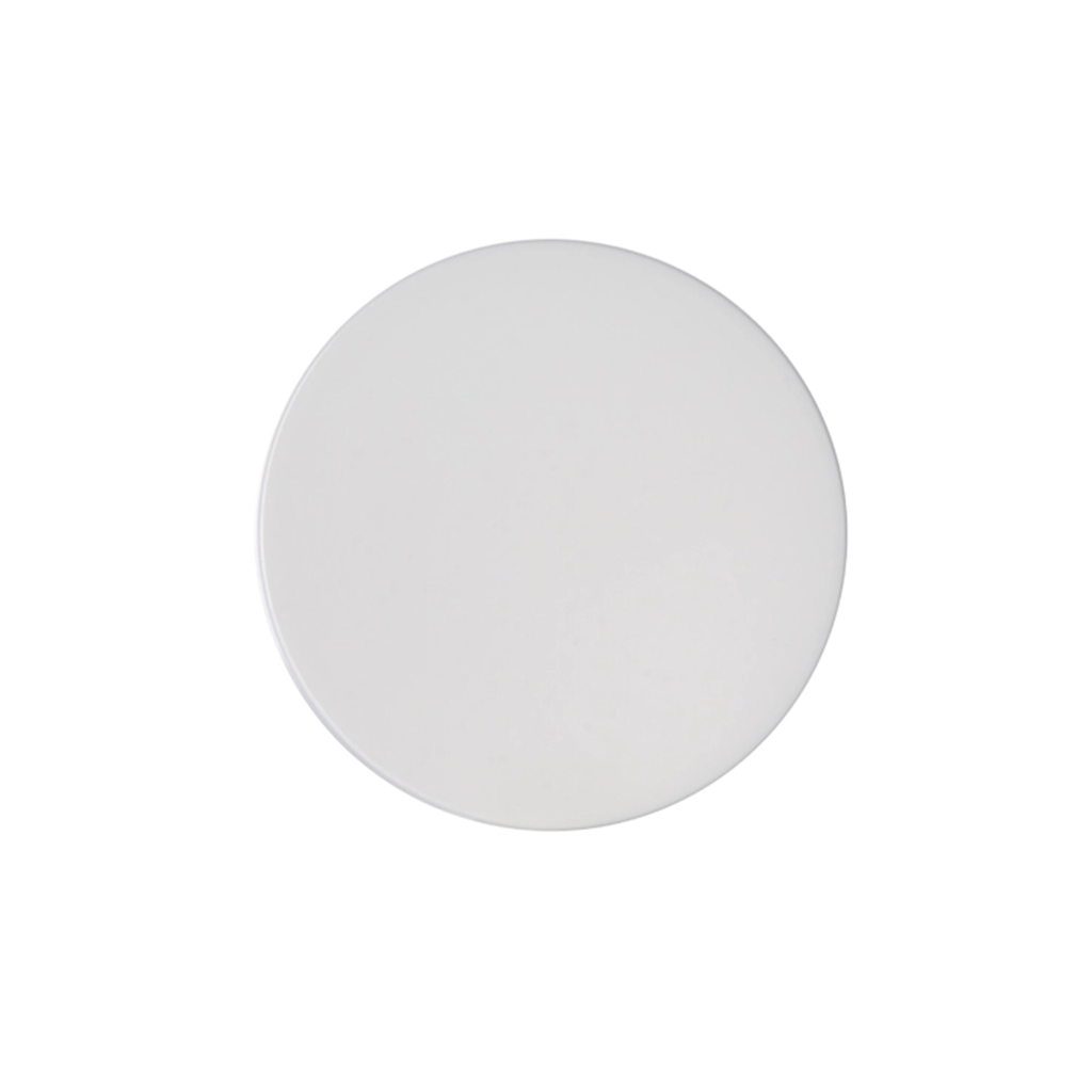 53-410 White PP Plastic Smooth Skirt Lid  with Foam Liner
