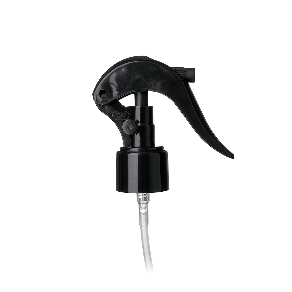 24-410 Black Trigger Sprayer, Fine Mist with Lock 8" Tube