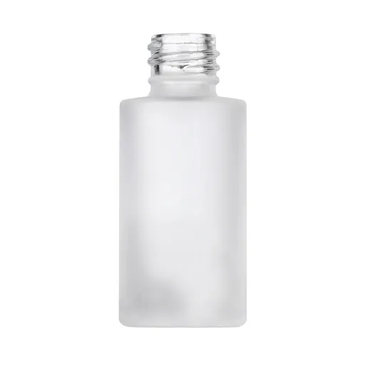 1 oz Frosted  Glass Rio Round Bottle, 20-410 Neck 