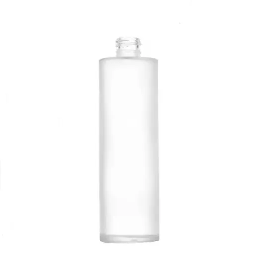 4 oz Frosted Glass Rio Round Bottle, 20-410 Neck