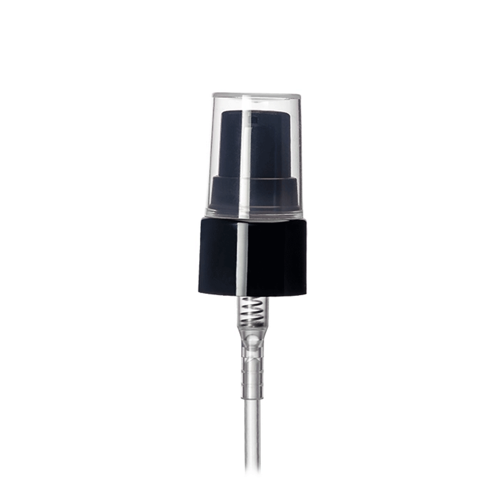 28-410 Black Treatment Pump Smooth Collar Black Head 8" Tube