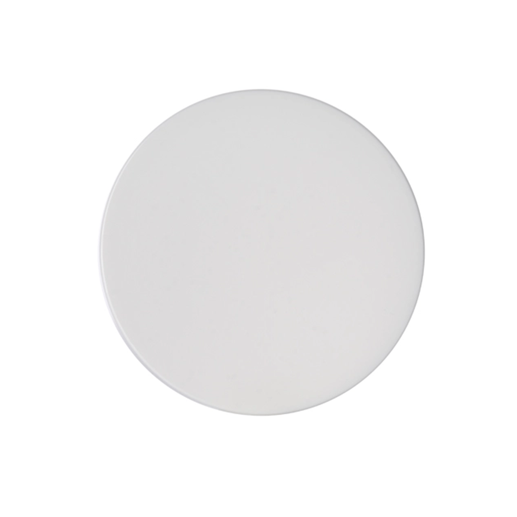 68-410 White PP Plastic Smooth Skirt Lid  with Foam Liner
