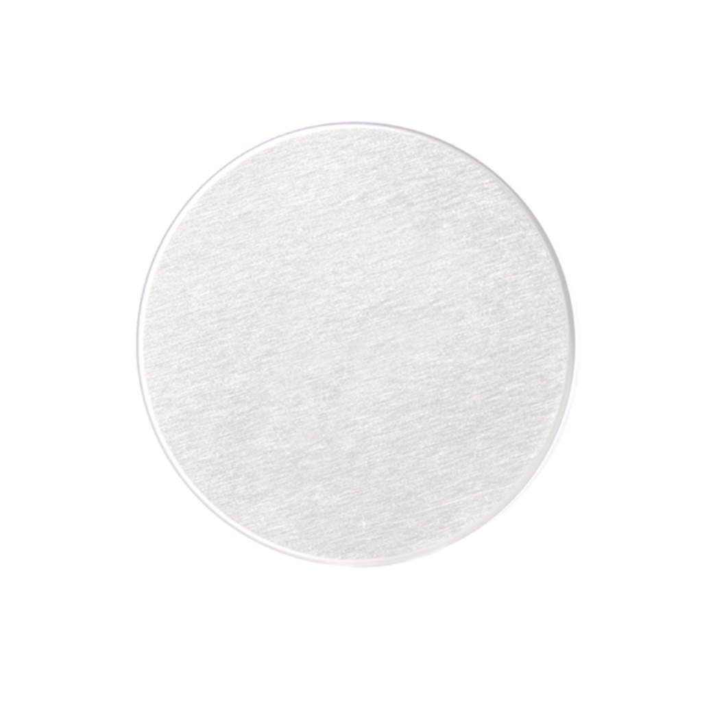 68-410 Matte Silver PP Plastic Smooth Skirt Lid  with Foam Liner