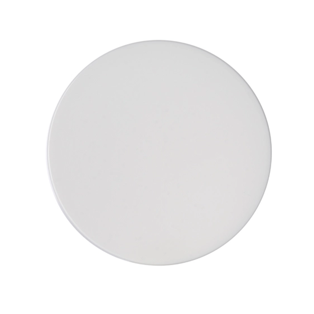 89-410 White PP Plastic Smooth Skirt Lid  with Foam Liner