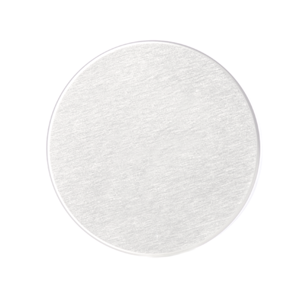89-410 Matte Silver PP Plastic Smooth Skirt Lid  with Foam Liner