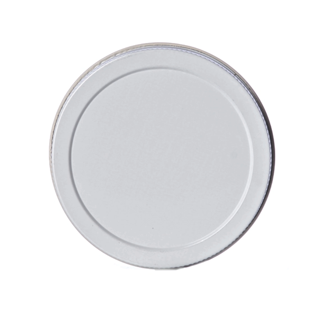 Aluminum White Lids for 9 oz glass jars